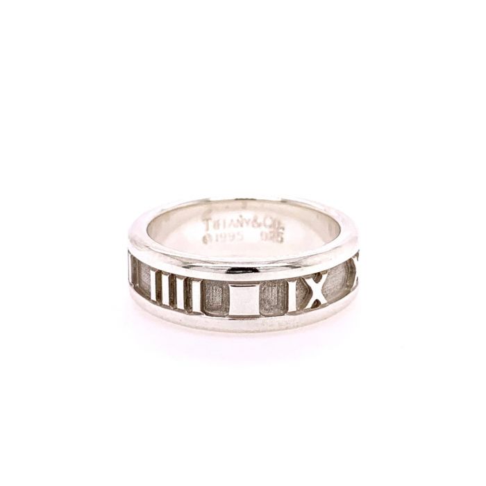 tiffany ring with roman numerals on it